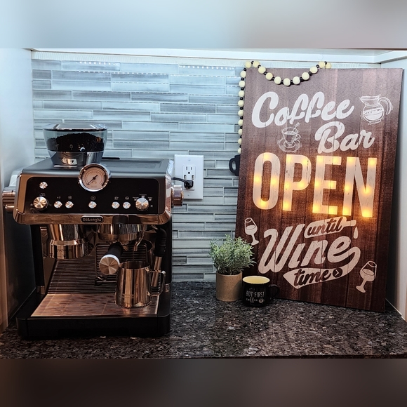 New Light Up Coffee Bar Art Canvas - Picture 3 of 6